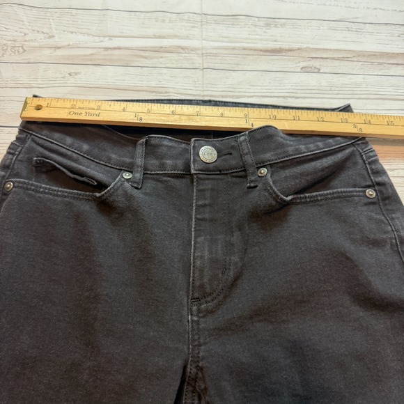 LOFT Curvy Skinny Mid Rise Black Denim Jeans Pants Women's Size 4 - Picture 10 of 16